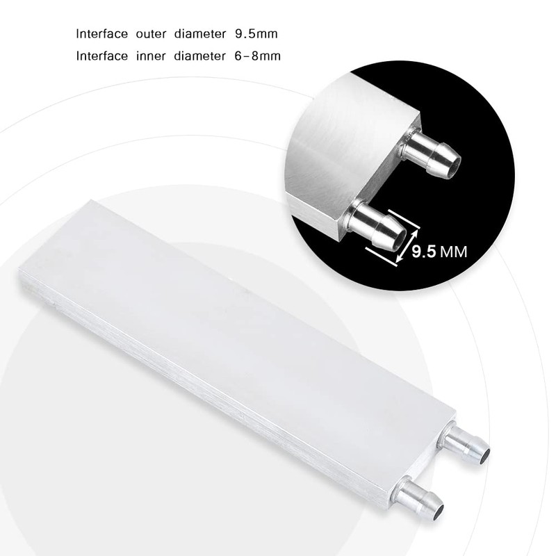 ASHATA Aluminium Water Cooling Block, High-Quality PC Water Cooling Block,