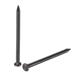 uxcell Hardware Nails Carbon Steel Point Tip Wall Cement Nail 50mm(2") 3mm Rod Dia Black 50pcs