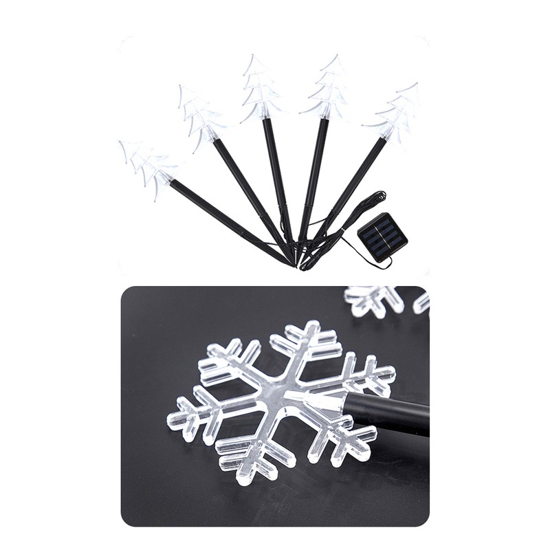 Solar Christmas Star Lights Outdoor Energy Saving Waterproof Solar Powered