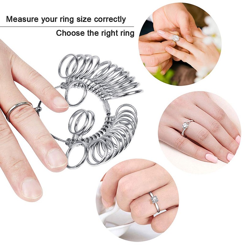 JCF Ring Sizer Gauge Set with Plastic Ring Sizer Belt