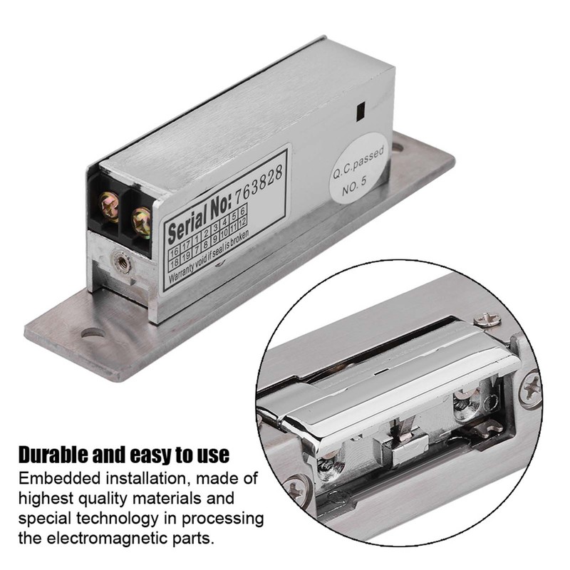 Adjustable Narrow Type Electric Strike Door Lock Double Unlock Mode