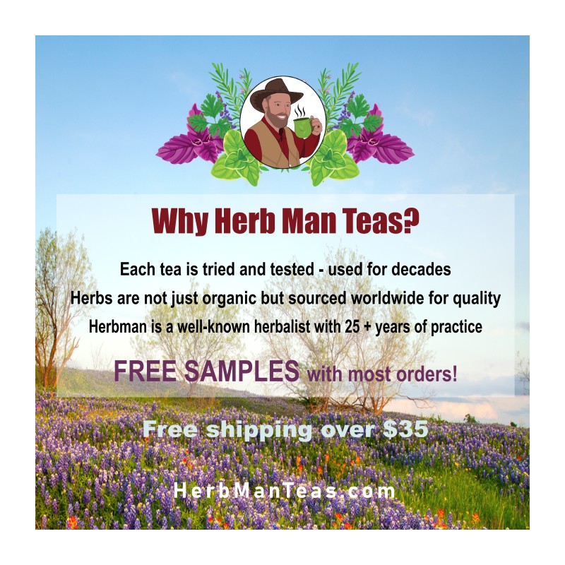 HERB MAN TEAS BLOOD PRESSURE LOWERING TEA with Reishi Mushrooms