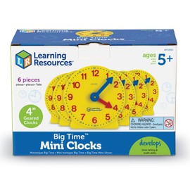 Learning Resources 10cm Geared Mini-Clocks