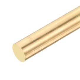 DMiotech 11mm x 300mm Brass Rods,Solid Round Brass Rod for DIY Craft Brass Welding Rods Lathe Bar Stock for Drift Punches Shaft Model Plane Ship Car