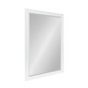 DesignOvation Bosc Framed Wall Mirror, 27.5x39.5, White