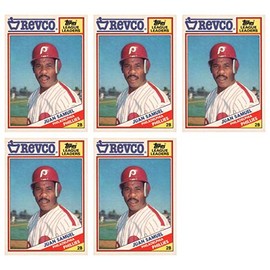 (5) 1988 Topps Revco League Leaders Baseball #7 Juan Samuel Trading Card Lot Philadelphia Phillies