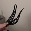 NAKANOYA Sideways Hair Claw 1 Piece Metal Alloy Metal Plastic