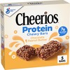 Cheerios Protein Chewy Bars, Snack Bars, Chocolate Peanut Butter, 5