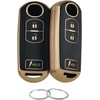 REPROTECTING TPU Key Fob Cover Compatible with 2010-2019 Mazda 3 6 CX-3 CX-5 CX-7 CX-9 (Black/Black, 3 Buttons/TPU)