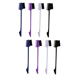 Mikinona 2sets Makeup Supplies Brow Comb Brush Abs/nylon Comfortable Handle for Women 4pcs*2