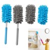 ElevaPulse Pack of 4 Long Telescopic Washable Flexible Dusters with