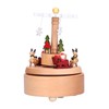 Wooden Music Box Snowflake Decor Wood Grain Texture Beautiful Sound