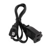 Janzoom Cable de Alimentación NEMA 1‑15P A NEMA 1‑15R, 1