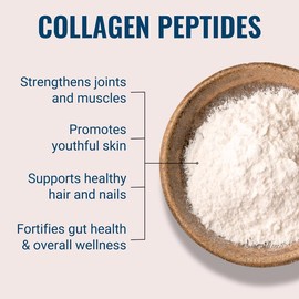 Collagen Peptides Powder – Hydrolyzed Bovine Types I & III, Peach Mango & Unflavored – Supports Hair, Skin, Nails & Joints – Live Conscious