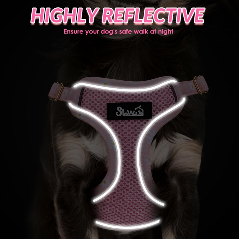 SlowTon No Pull Dog Harness with Leash - Adjustable Breathable