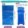AKLVBL Wine Bottle Travel Protector Bags,Blue Wine Skins for Travel