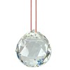 Fengshui Clear Crystal Hanging Ball with Red Thread for Good
