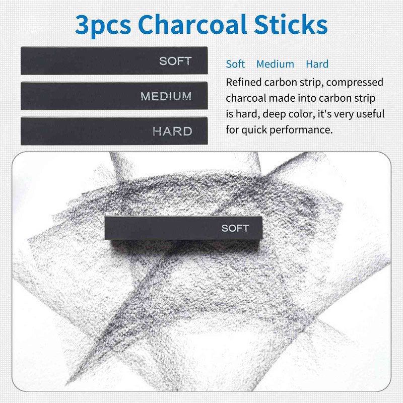 32-Piece Professional Drawing Pencils and Sketch Set Includes Sketch Pencil