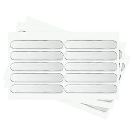 PATIKIL Self Adhesive Rubber Bumper Stripes 2.5"x0.4", 120 Pcs Clear Cabinet Door Bumper Sound Dampening Buffer Pads for Protect Furniture Cabinet Drawer Chair