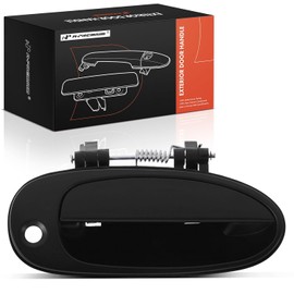 A-premium - Manija de Puerta Exterior del Lado del Pasajero Delantero Derecho con Ojo de Cerradura Compatible con Kia Sephia 1998-2000, Spectra 2000-2001, Imprimado Negro, Reemplazo# 0K2A1-58410XX
