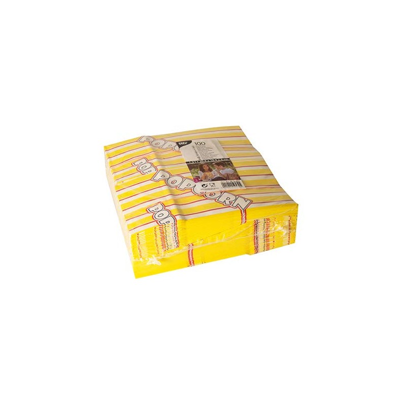 PAPSTAR 100 Popcorn Bags Parchment Replacement 1.3L 20.5cm x 10.5cm