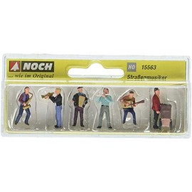 Noch Personaggi in Scala H0 Musicisti di Strada, Confezione da 6 (Tema Musicale, età 14+)