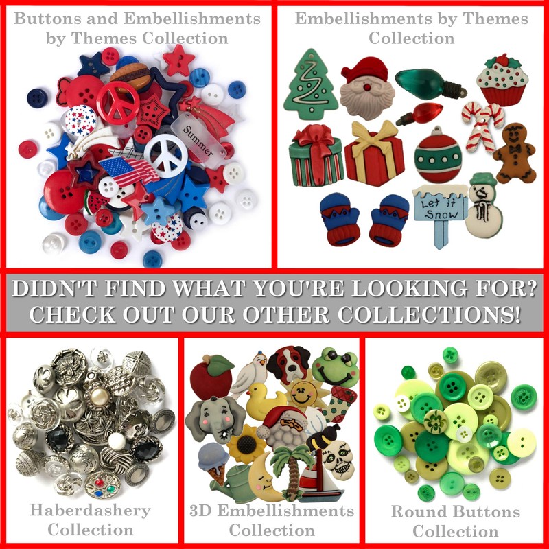 Buttons Galore Micro Sweetheart Mix Buttons, 1/8"