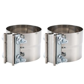 3" Exhaust Clamps 2-PackStainless Steel Band Clamp