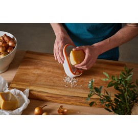 Fiskars Handreibe mit Behälter, Füllinhalt: 400 ml, Maße (LxBxH): 16,8 x 9,0 x 5,9 cm, Metall/Kunststoff, Functional Form, 1019530