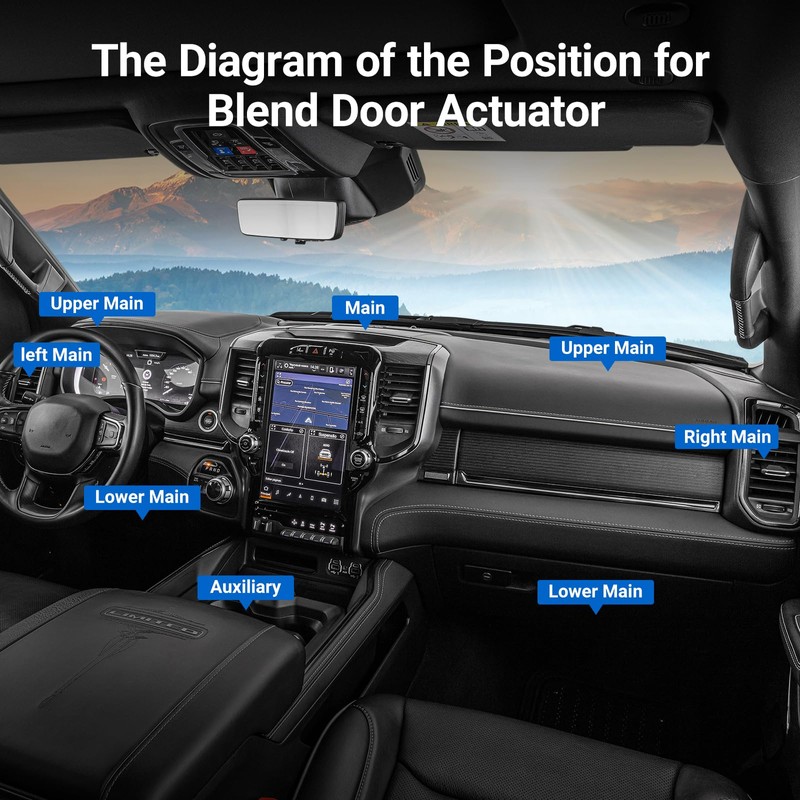 SYKRSS 604-879 HVAC Blend Door Actuator Replacement for Honda Civic