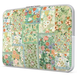 iLeadon Laptop Case 13.3 Inch, Protective Sleeve for MacBook Air/Pro 2025-2018 A3240 M4, 14 Inch Laptop Sleeve, Shockproof Computer Bag for Woman (Light Green)