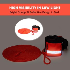 MOOCY Rescue Throw Bag with Floating Rope - Ultra Strong Water Rescue Equipment for Kayak Tow Line, Boat, and Canoe Accessories - Supports up to 1845lbs (50ft.)