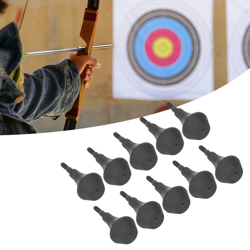 10pcs Archery Arrowheads Nylon Safety Archery Target Tips with Detachable