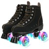 XUDREZ Cowhide Roller Skates for Women and Men High-Top Shoes