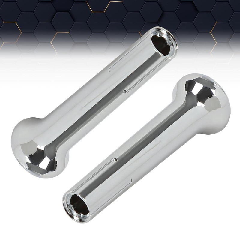 PIT66 Cars Door Lock Knobs Compatible with GM 1971-1988 Chrome