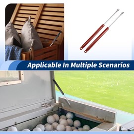 ARISELIFT 12inch/30cm 35Ib/156N Gas Springs, 12" Gas Struts Hydraulic Lift Support for Cabinet Lid Toolbox Cover,2 Pcs, Red