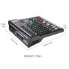 Dj Mixers 8 Channel Audio Mixer Sound Board with Bluetooth,