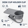 Desk Cup Holder Clip for Office Desks - Adjustable Space-Saving