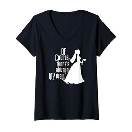 Womens Haunted Mansion, Bride, Of Course There's Always My Way V-Neck T-Shirt