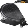 LKV Motorcycle Solo Driver Seat with Seatbase Mounting Hardware Kit Custom Chopper Bobber Seats Universal Fit for Harley Davidson Sportster XL 1200 883 48