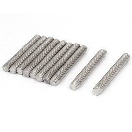 uxcell Metric M8 x 60mm 304 Stainless Steel Fully Threaded Rods Fasteners 10 Pcs