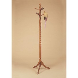 Powell Oak Twist Coat Rack