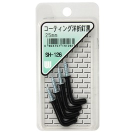 WAKI SH-126 Coated Western Folding Nails, 1.0 inches (25 mm), Black