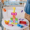 xinrongda Wooden Number Blocks Toys for Kids, Wooden Building Blocks
