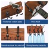 DecorDudz Coat Rack Wall Mount, 20.8''Wooden Coat Hanger Coat Hooks