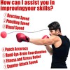 GUOYOU Boxing Reflex Ball Set with 2 Boxing Training Balls
