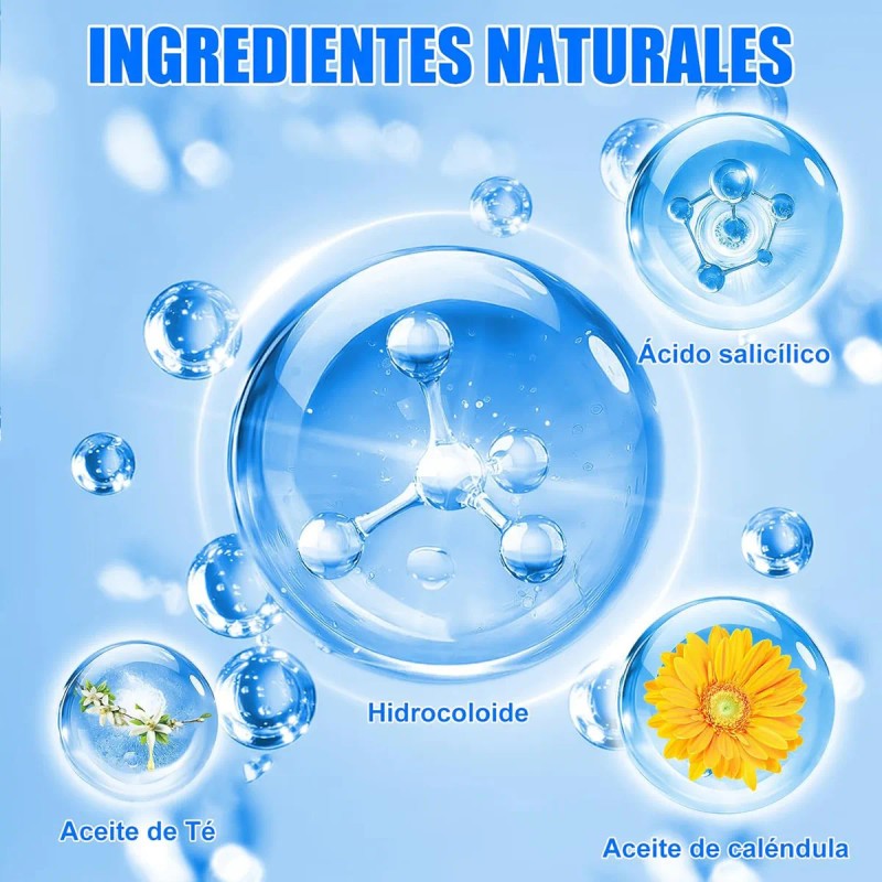 🔥 Parches invisibles star anti acne mxekuioxx 280pzs forma estrella