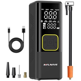 Tire Inflator Portable Air Compressor, InflaVive 3X Fast Inflate Cordless Air Pump for Car
