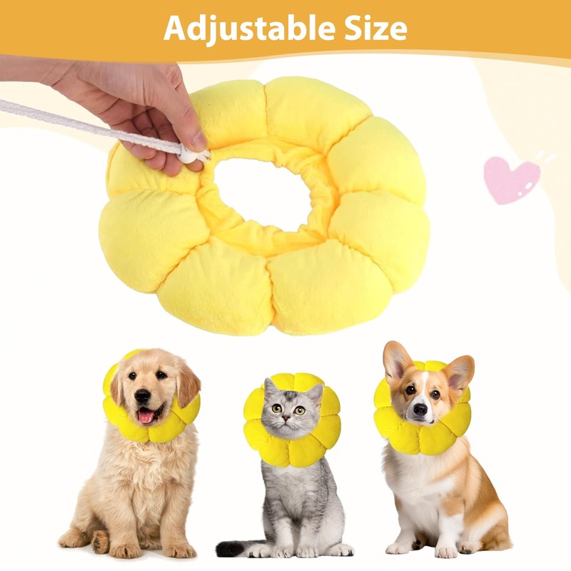 Pack of 1 Cat Collar Adjustable Cat Collar, Soft Collar