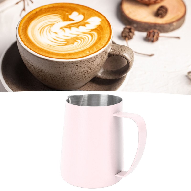480ML Coffee Frothing Cup 304 Stainless Steel Milk Frother Jug